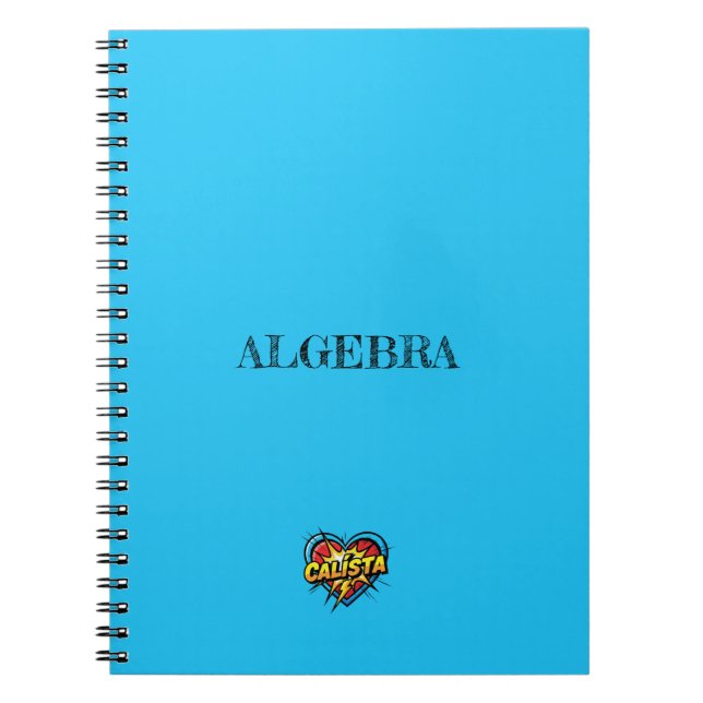 Caderno Espiral Coração Azul Calista (Frente)