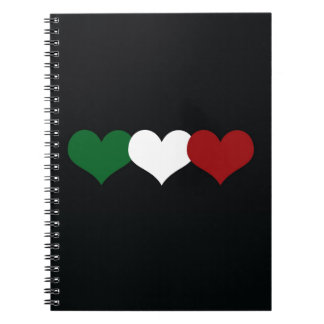 Caderno Espiral Coração de Italia