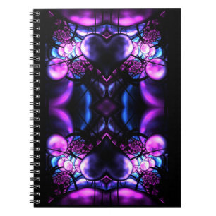 Caderno Espiral Coração delicado da Escorpião