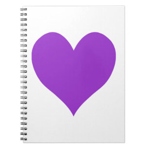 Caderno Espiral Coração escuro bonito da orquídea