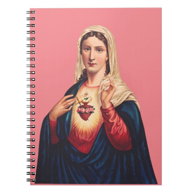 Caderno Espiral Coração Imaculado da Virgem Maria (Frente)