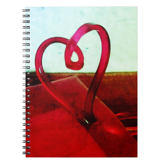 Caderno Espiral Coração Plástico (Frente)