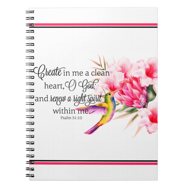 Caderno Espiral Coração puro  (Frente)