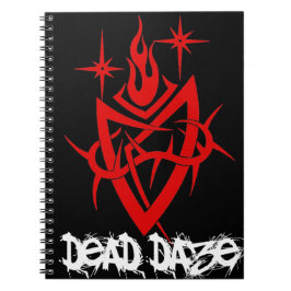 Caderno Espiral Coração Tribal morto Daze