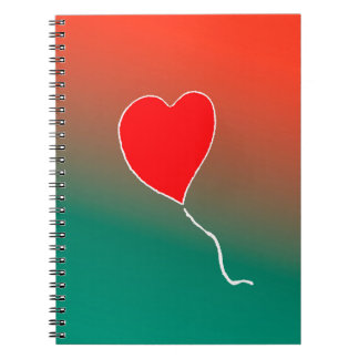 Caderno Espiral Coração voadora