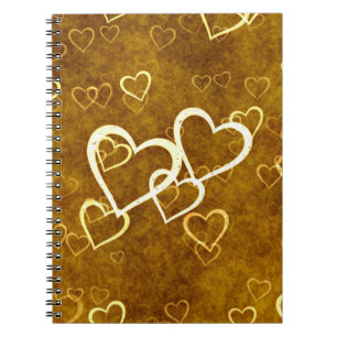 Caderno Espiral Corações de Grunge