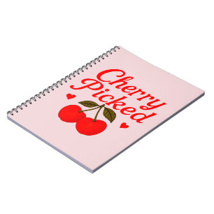 Caderno Espiral Corações Escolhidos a Dedo Romântico Cottagecore R