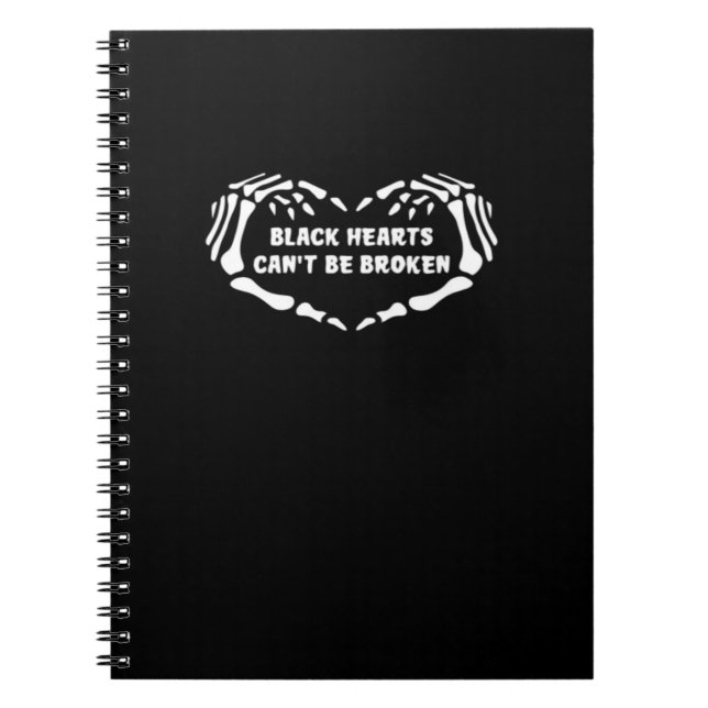 Caderno Espiral Corações não clássicos (Frente)
