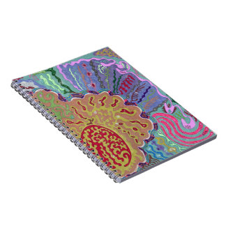 Caderno Espiral "Coral" Abstrato Art
