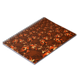 Caderno Espiral Coral acastanhado brilhante e semelhante ao alivio