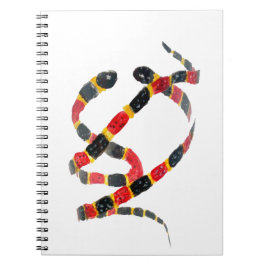 Caderno Espiral Coral Cobras Arte Animal