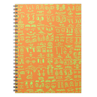 Caderno Espiral Coral Doodle Spiral Notebook – Abstract Line Art i