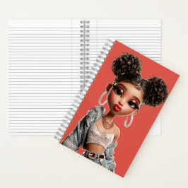 Caderno Espiral Coral Glow Getter