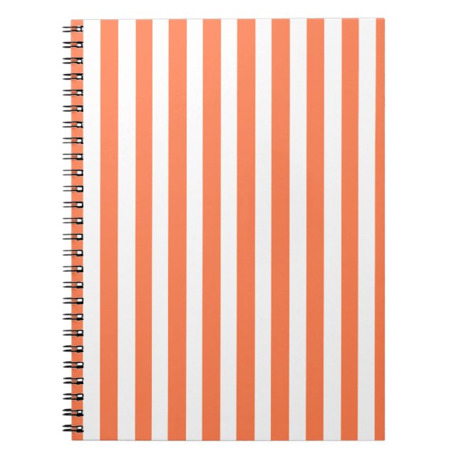 Caderno Espiral Coral Modern Stripes (Frente)