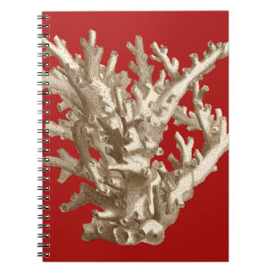 Caderno Espiral Coral Pequeno em Vermelho