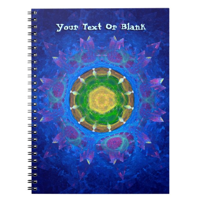 Caderno Espiral Corante azul-verde (Frente)