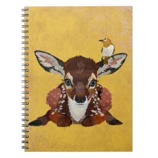 CADERNO ESPIRAL CORÇO & PASSARINHO DOURADO