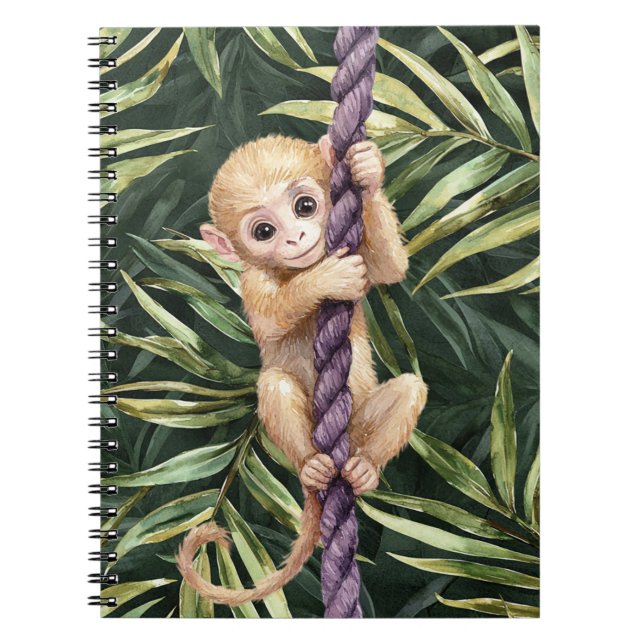 Caderno Espiral Corda Roxa de Macaco (Frente)