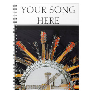 CADERNO ESPIRAL CORDAS DE GUITAR NO SOL