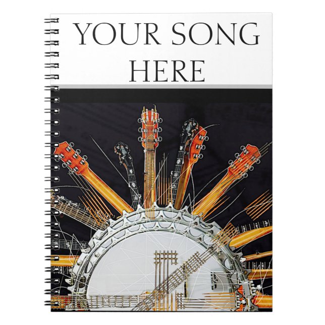 CADERNO ESPIRAL CORDAS DE GUITAR NO SOL (Frente)