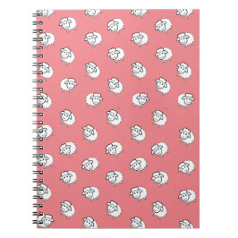 Caderno Espiral Cordeiro rosa