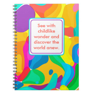 Caderno Espiral Cores de Maravilha e Circo Brilhante