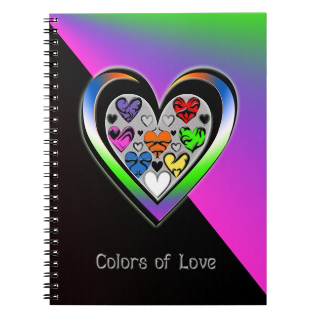 Caderno Espiral Cores do Amor (Frente)