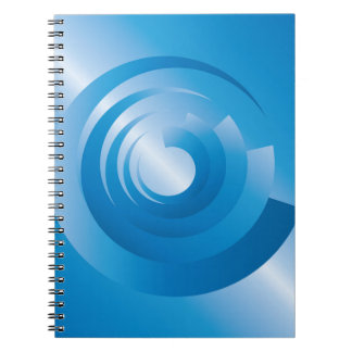 Caderno Espiral cores do céu girando