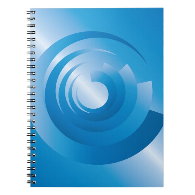 Caderno Espiral cores do céu girando (Frente)
