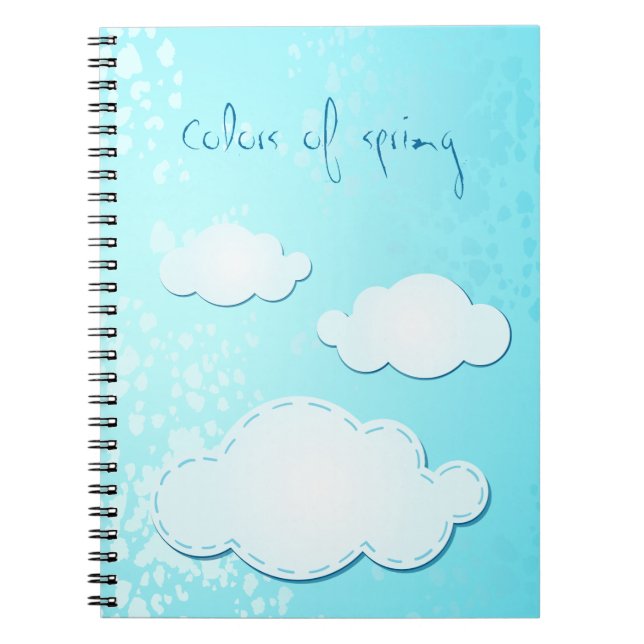 Caderno Espiral Cores do primavera, notebook (Frente)