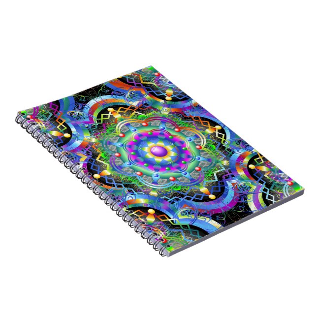 Caderno Espiral Cores do Universo Mandala (Lado Direito)