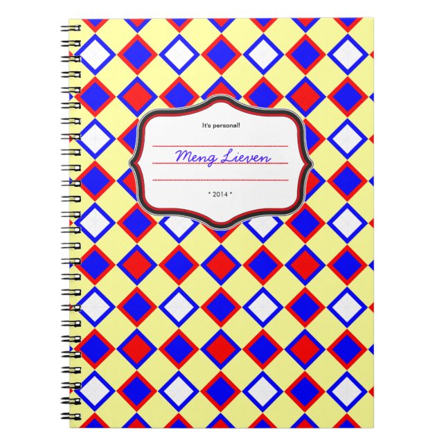 Caderno Espiral Cores Saxãs (Frente)