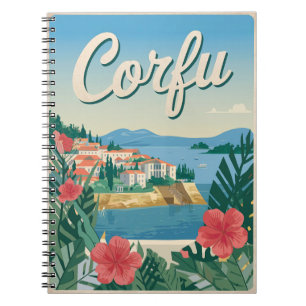 Caderno Espiral Corfu vintage