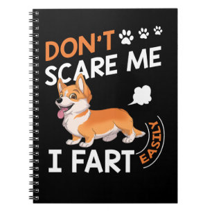 Caderno Espiral Corgi Cachorro Corgis Engraçado Não Me Assuste Eu