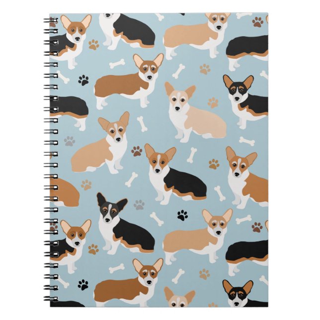 Caderno Espiral Corgi - Patas e Ossos do Cão (Frente)