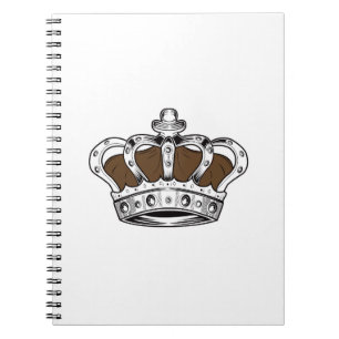 Caderno Espiral Coroa - Castanho