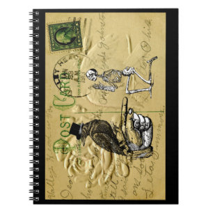 Caderno Espiral Coroa e esqueleto