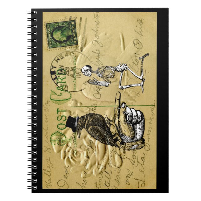 Caderno Espiral Coroa e esqueleto (Frente)