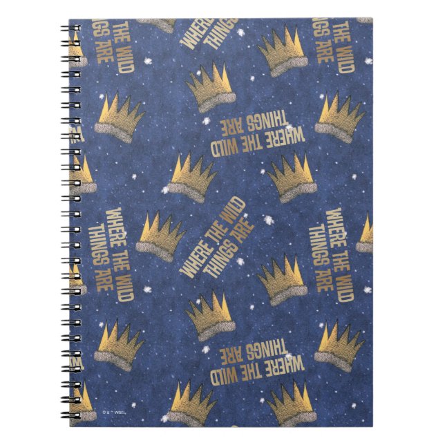 Caderno Espiral Coroa e Estrelas do Where the Wild Things Are (Frente)