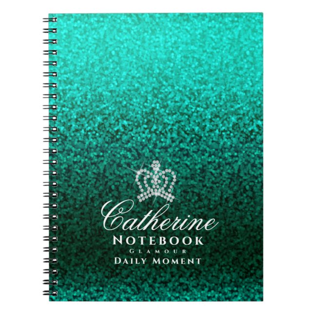 Caderno Espiral Coroa Verde brilhante (Frente)