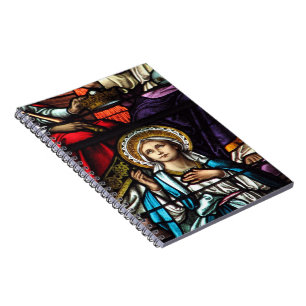 Caderno Espiral Coroação do vitral abençoado da Virgem Maria