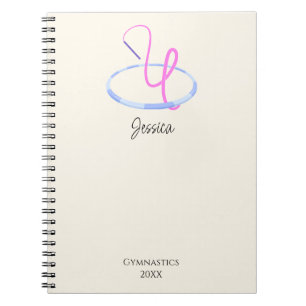 Caderno Espiral Coroografia de Arco de Ginástica Rítmica Artística
