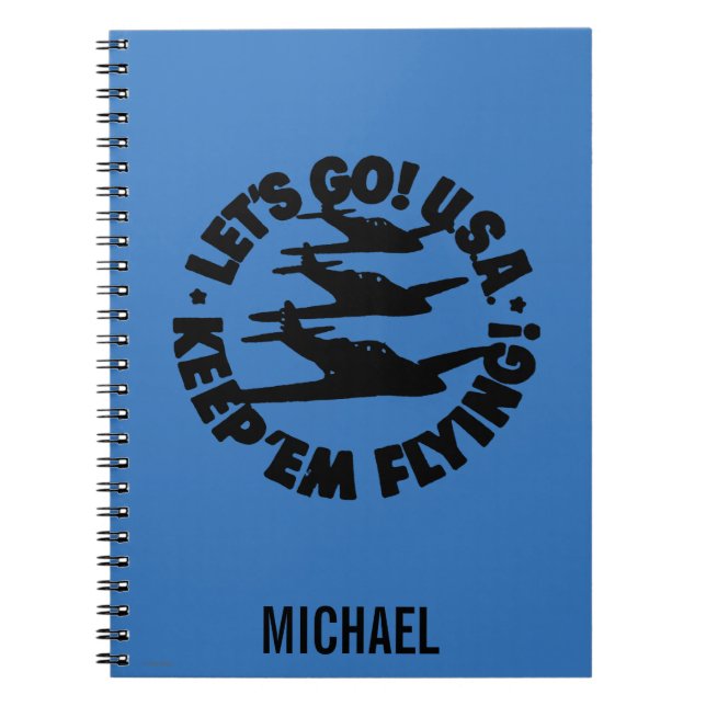 Caderno Espiral Corpo de ar Poster do exército, 1941 (Frente)