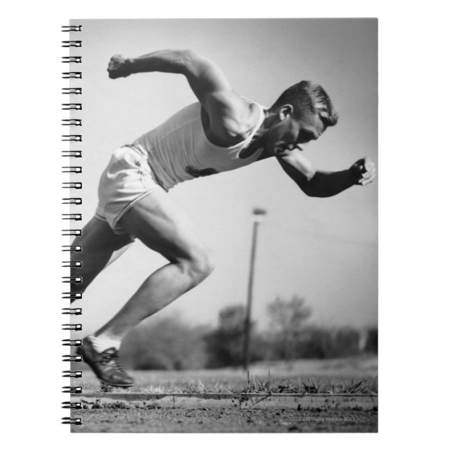 Caderno Espiral Corredor masculino (Frente)