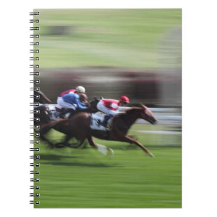 Caderno Espiral Corrida de cavalos
