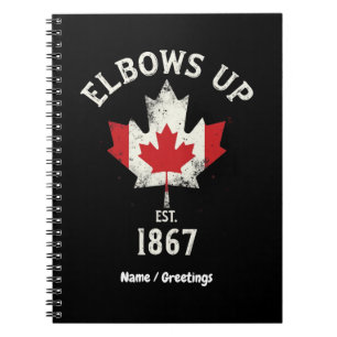 Caderno Espiral Corta o Canadá no leste de 1867, orgulhosa Vintage
