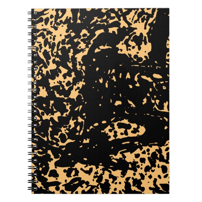 Caderno Espiral Corte de textura em mármore (Frente)