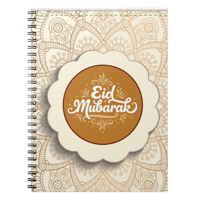 Caderno Espiral Corte Eid Mubarak (Frente)