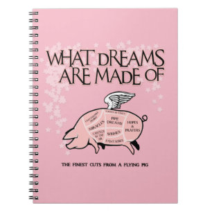 Caderno Espiral Cortes de Porcos Voadores