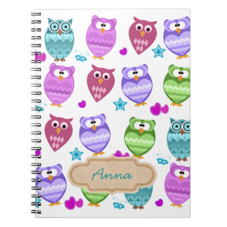Caderno Espiral coruja